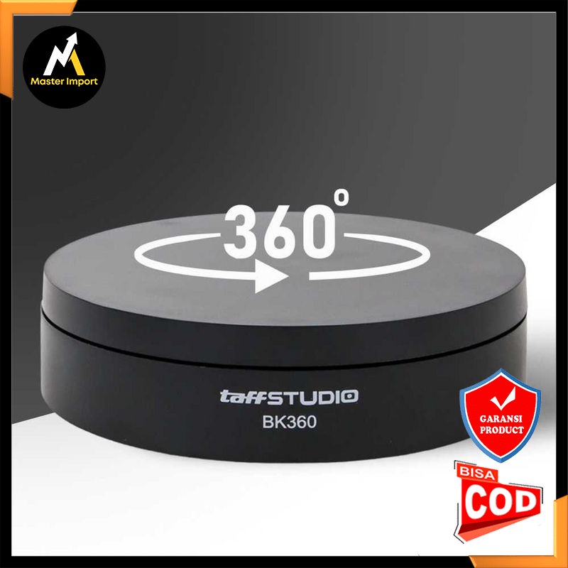 TaffSTUDIO Alas Putar Fotografi Rotating Display Stand Base 13.5cm - BK360 - FTGF