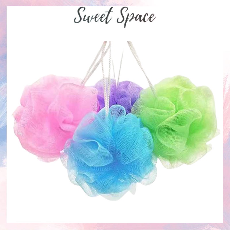 SPONS MINI JARING MANDI WARNA WARNI | SHOWER PUFF [SWEETSPACE]