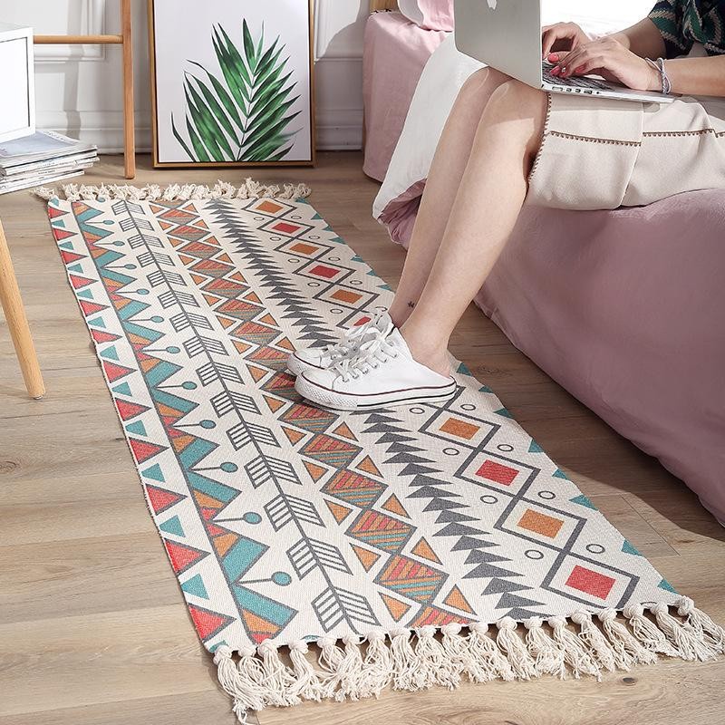 Carpet Floormat Tassel rumbai panjang - Karpet Rumbai Lantai Bohemian