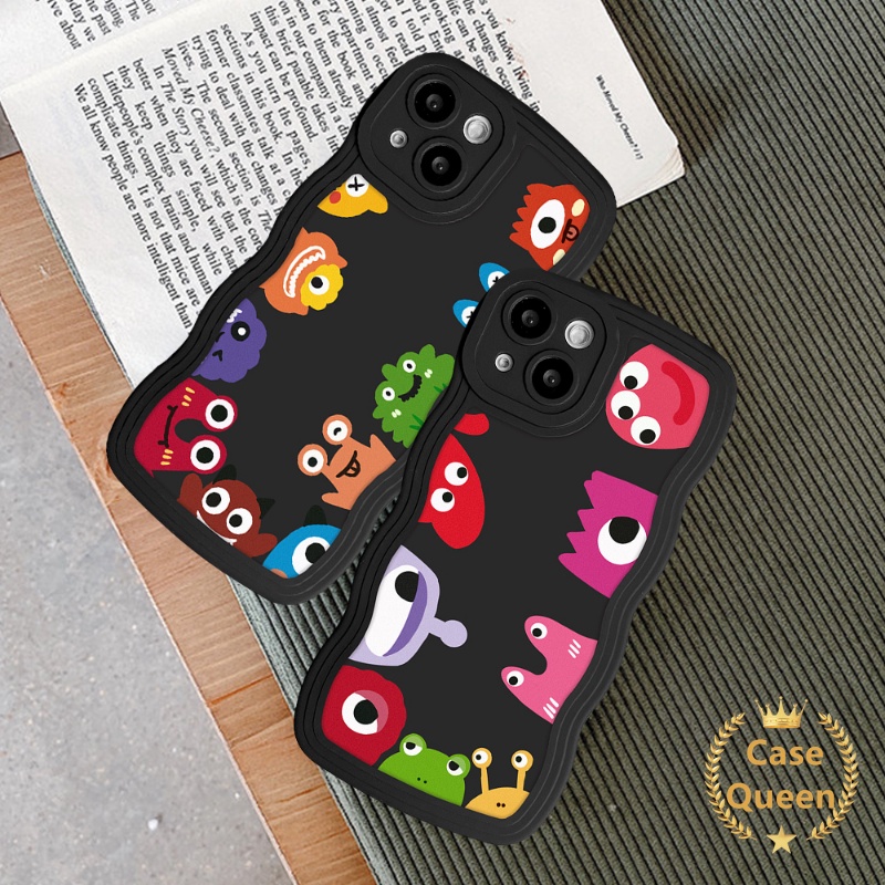 Soft Case Motif Kartun Monster Untuk OPPO A17 A57 A15 A16 A55 A54 A96 A16K A17K A12 A77 A74 A5 A9 A16s A95 A5s A7 A1k A77s A53 A3s A72 A76 Az 712 7Z 6e 8Z