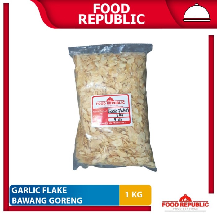 Bawang Putih Goreng Flake 1 Kg Fried Garlic Enak Gurih Halal