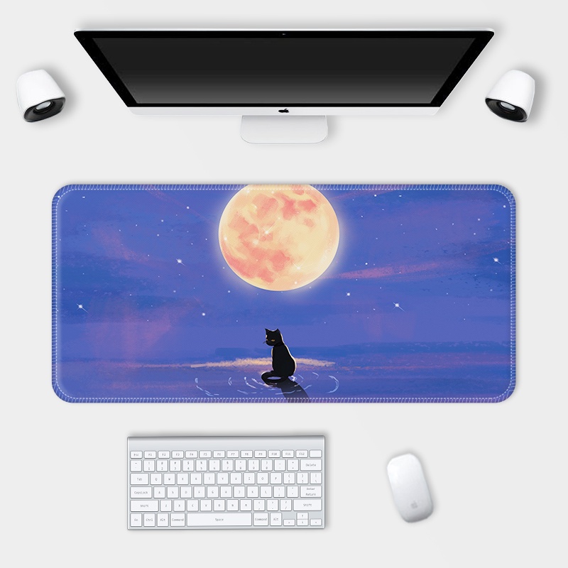 Mouse Pad Gaming Motif Peta Dunia Ukuran Besar 80-30cm