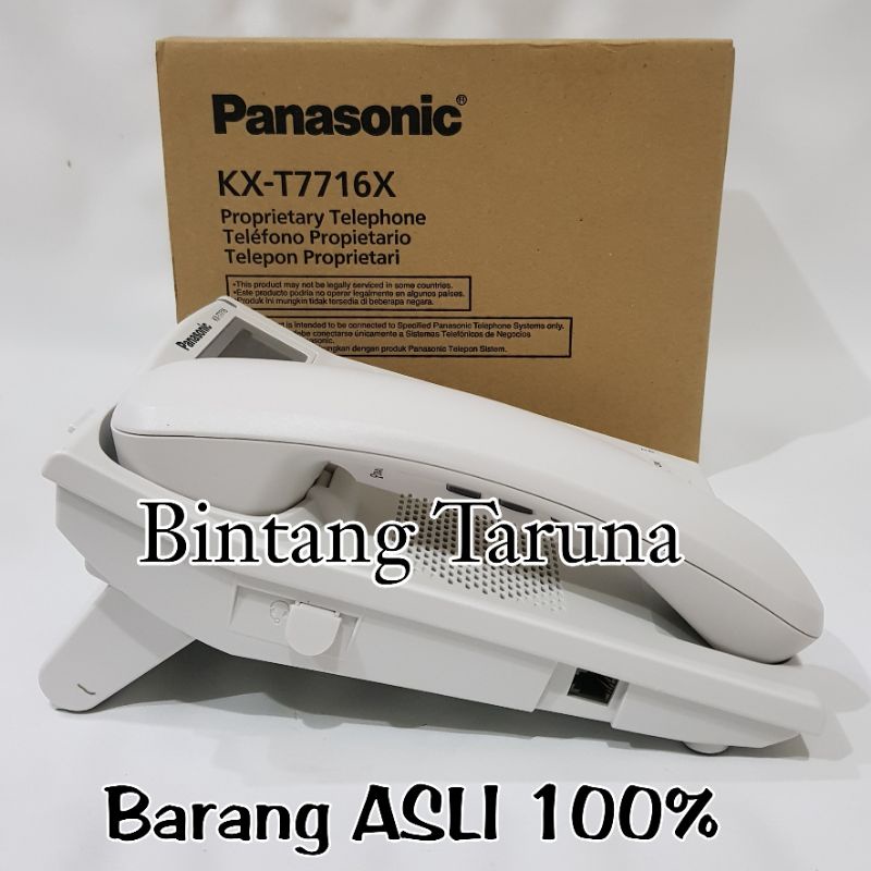 Telepon Kabel Panasonic KX-T7716 + Headset Excelltel 2.5mm TCM430 Pesawat Telepon Panasonic T7716