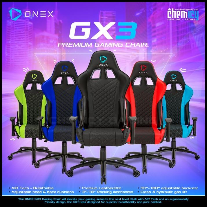 Jual Onex Gx3 Premium Quality Gaming Chair / Kursi Gaming | Shopee ...