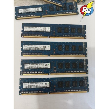 Ram Pc 4 gb ddr3 PC3 12800U Merk Sky Hynix mantap seragam original