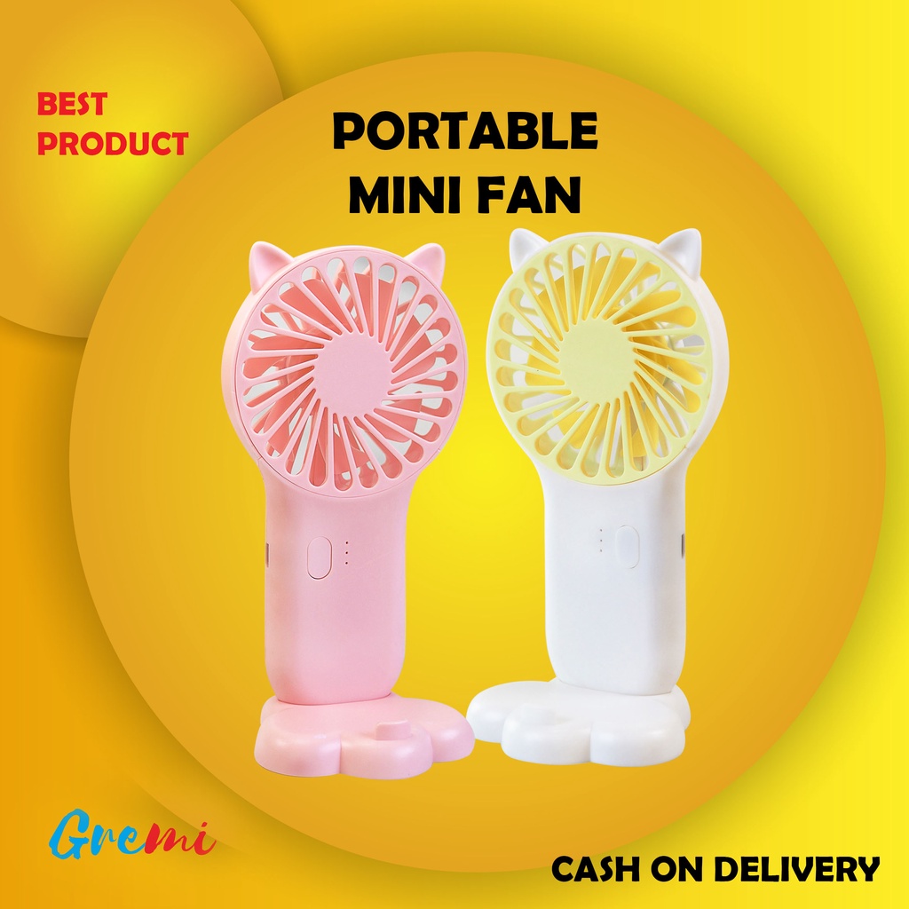 Kipas Angin Mini Portable  Rechargeable Fan Make Up Murah