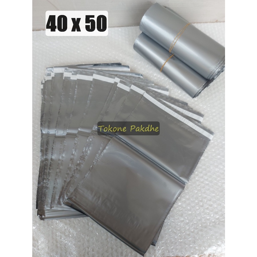 

Plastik Polymailer 40 x 50 Polimer Pink Hitam Silver Putih Tebal Mengkilap
