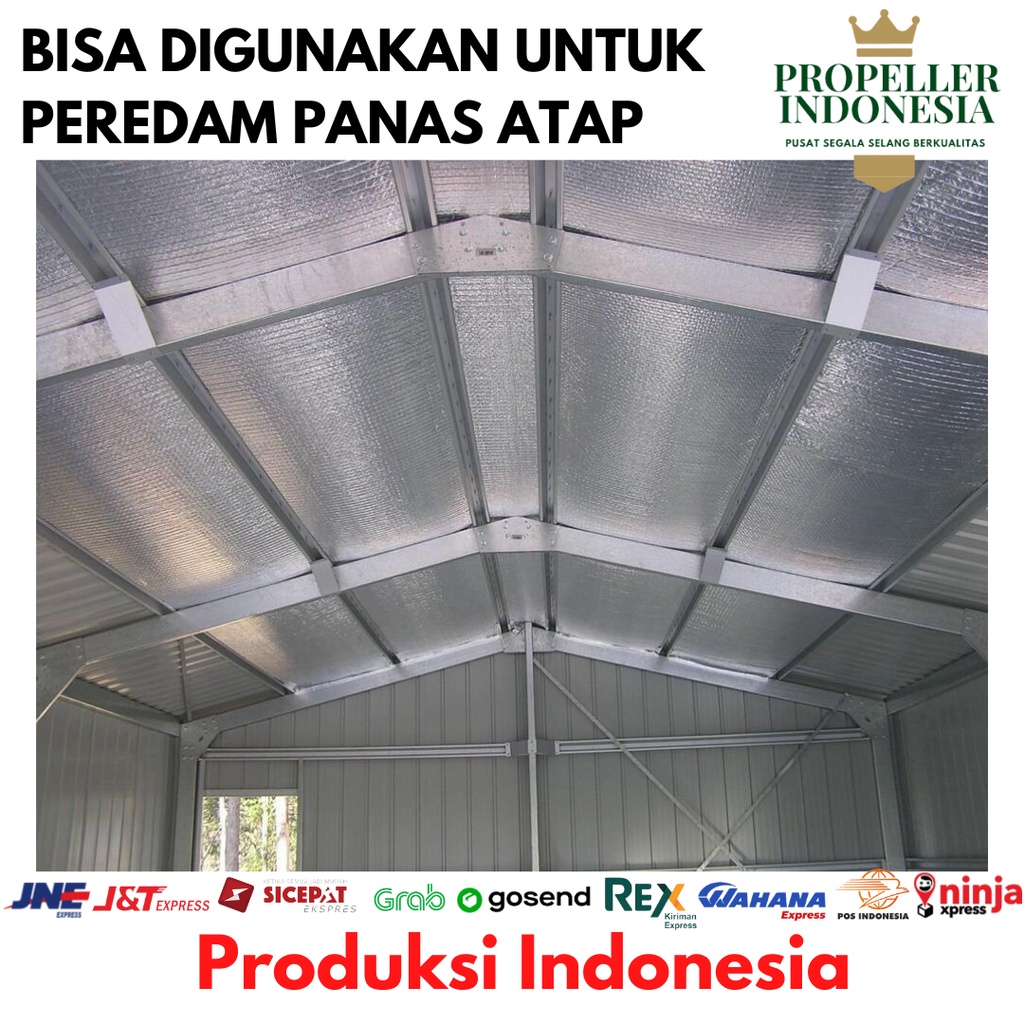 Alumunium Foil Atap Aluminium Foil Bubble Peredam Panas Insulasi Atap Double Side PERMETER