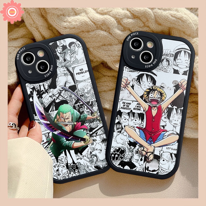 Anime One Piece Soft Tpu Case Realme C53 C55 10 Pro Plus C21Y C31 C35 C30 C12 C17 C25Y C21 C3 C20 C11 C25s C15 C2 6i 6s 5s 5 8i 7i 8 5 8Pro 5i 9i 6 GT Kartun Sarung Luffy Zoro