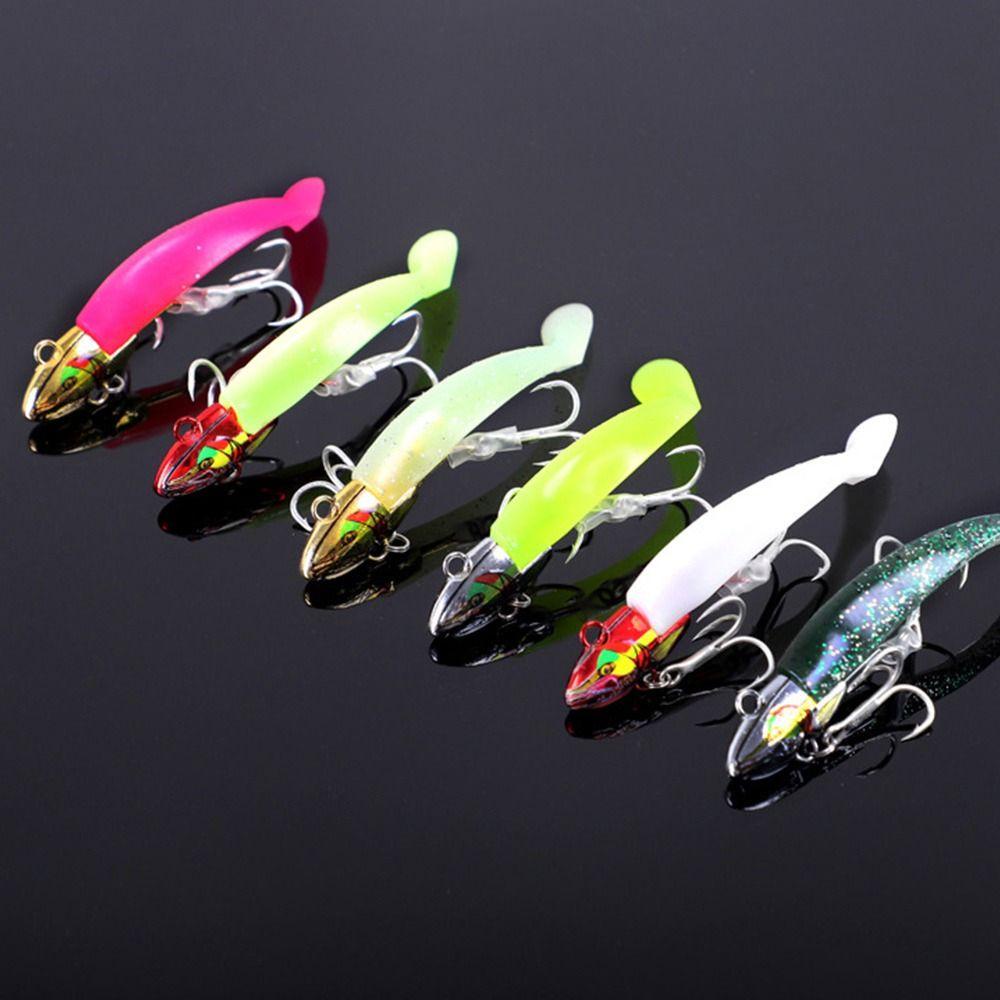 Top Soft bass Bait Engkol Umpan 34G fly fishing sea Lead Head hook