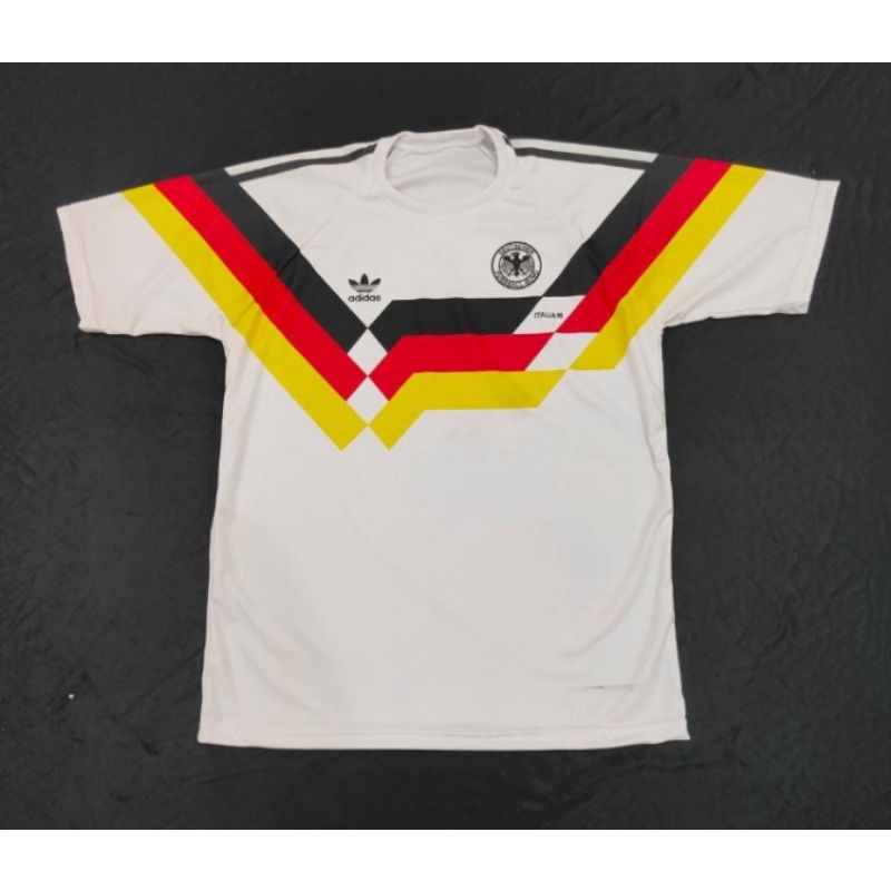 JERSEY JERMAN HOME 1990 - FULL PRINTING - FREE NAME SET