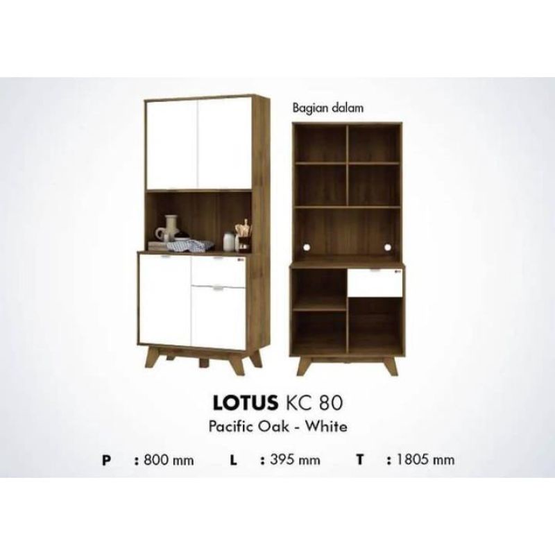 lemari dapur rak dapur kitchen set lemari dapur minimalis LOTUS KC 80