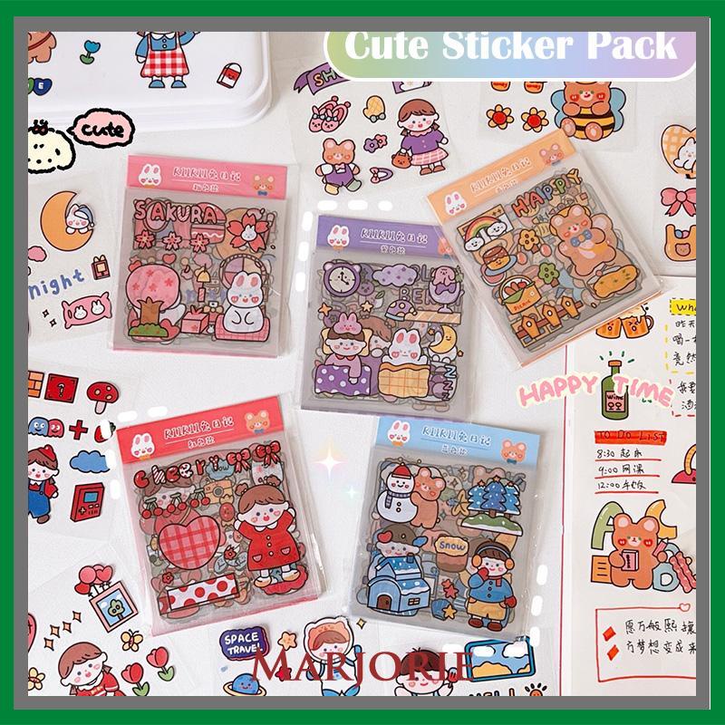 20PCS/Set Stiker Motif Kartun Korea Lucu Anti Air Dekorasi pola kecil Handbook Scrapbook DIY-MJD