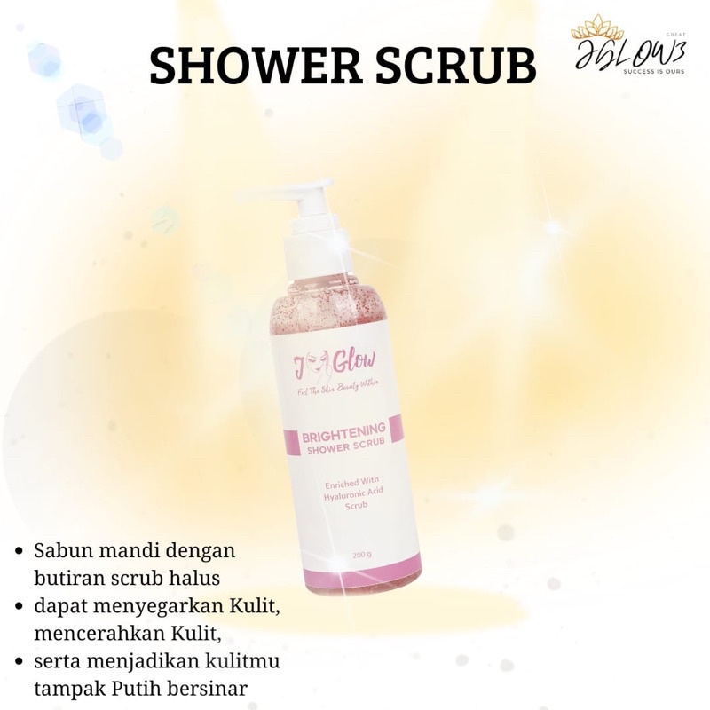 SHOWER SCRUB JGLOW / SABUN MANDI JGLOW / BODY JGLOW