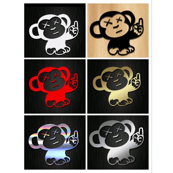 STICKER STICKER LITTLE MONKEY JDM CUTTING