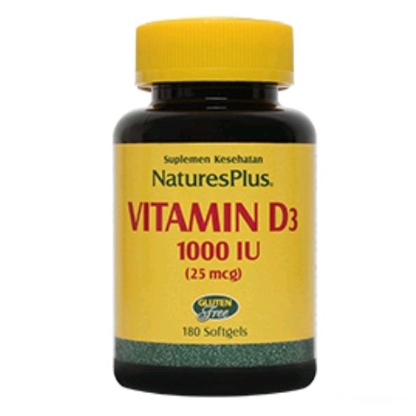 Natures Plus Vitamin D3 1000 IU (180)