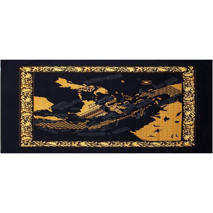 Batik Semar Loper Peta Indonesia