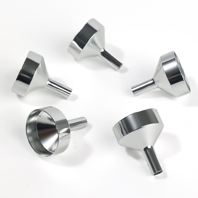 5 PCS Corong Dispenser Minyak Esensial / Susu Kecap / Wine / Parfum / Alkohol Bahan Aluminum Untuk Dapur / Kafe
