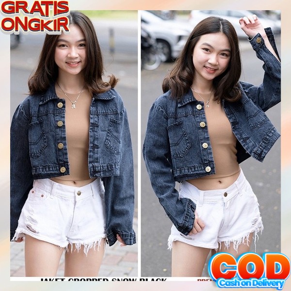 Jaket Jeans Wanita Murah Jacekt Jins Cewek Korean Style Jaket Jeans Jins Wanita Levis Kekinian Cewek