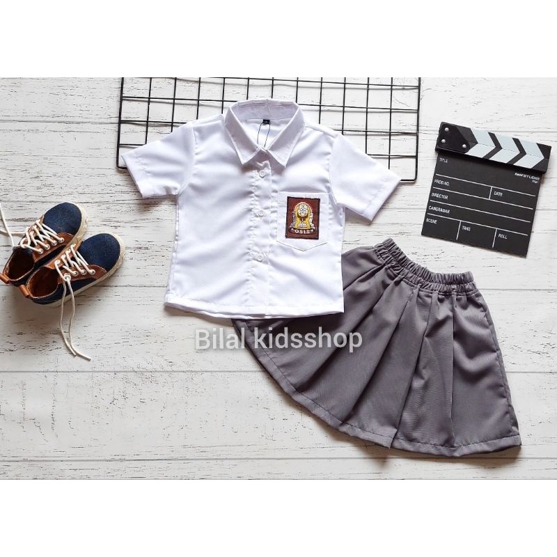 BAJU KOSTUM SMA ANAK LAKI LAKI &amp; PEREMPUAN 1-6TH ( FREE MASKER )