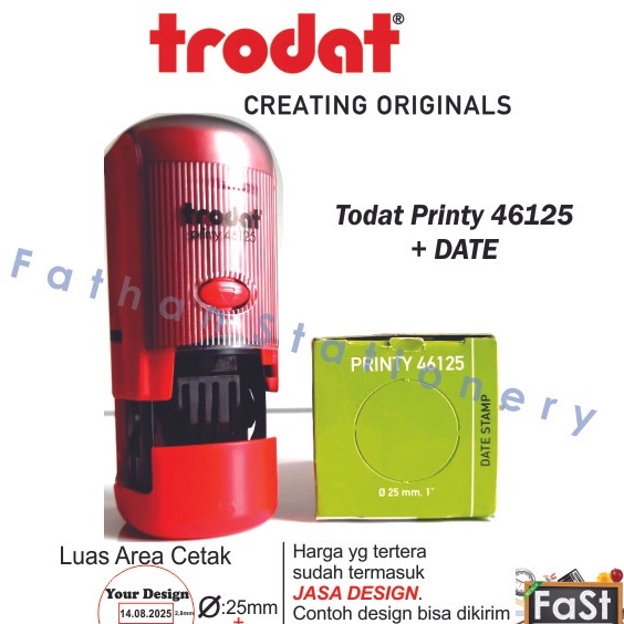 

Stempel Otomatis + Tanggal Trodat Printy 46125