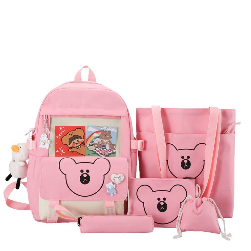 MV_Marvelouz MV7012471 Tas RANSEL 5N1 Canvas Remaja Wanita Fashion Kekinian  terbaru 1kg bisa 1  tas supplier tas import JT12471