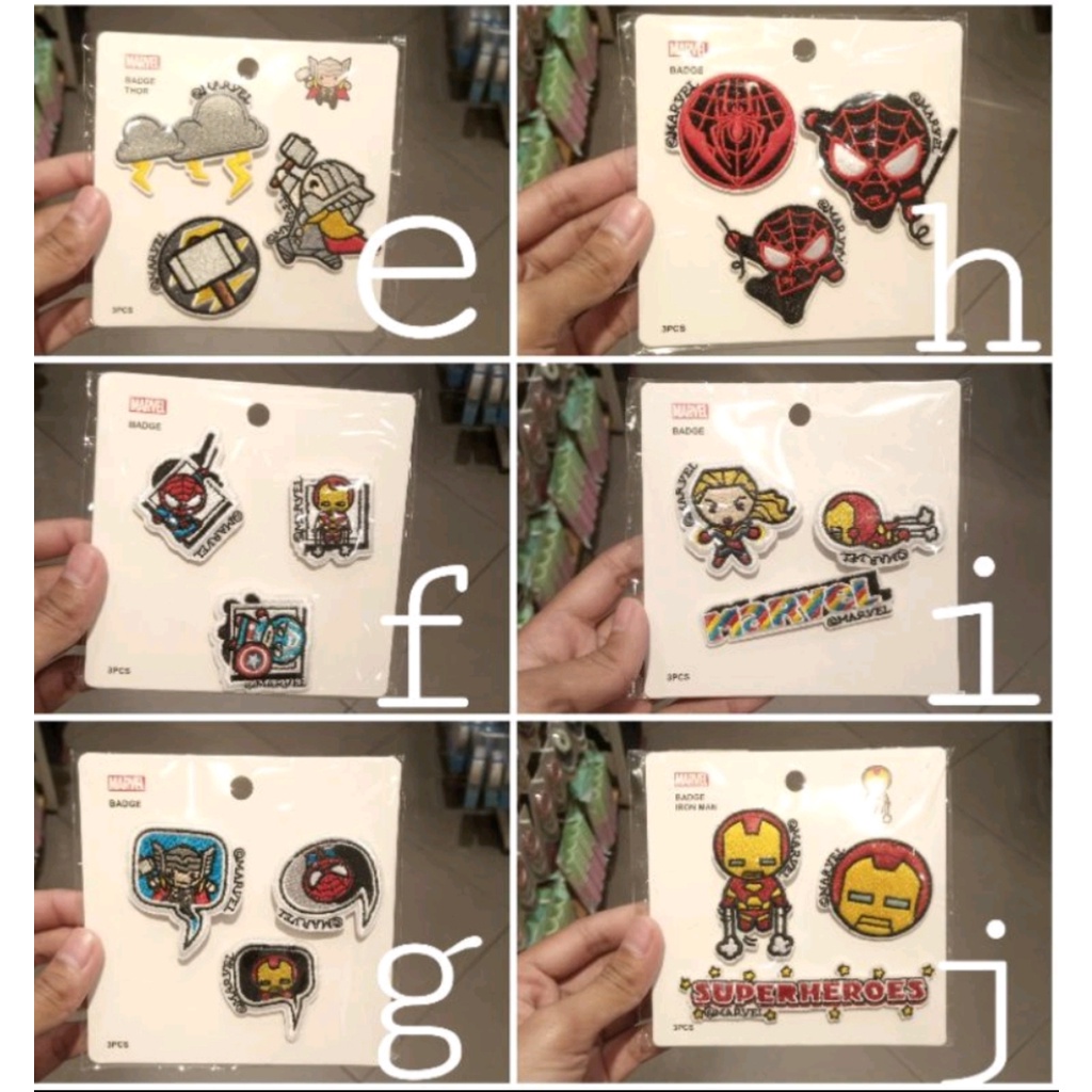 Miniso Marvel Badges