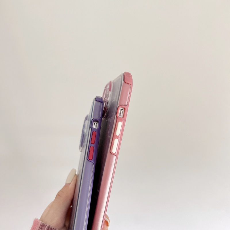 Purple Staryy Sky Casing hp IPhone 11 12 13 14 Pro Max 14 Plus Shockproof Motif Langit Berbintang Ungu Pink CASE IPHONE 11