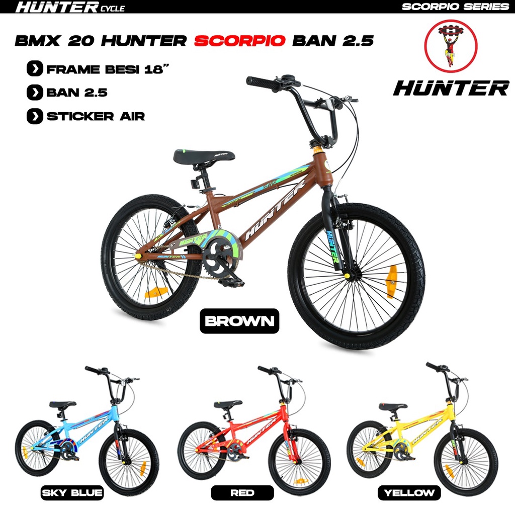 Bazar Sepeda - Sepeda BMX 20 Inch Hunter Scorpio Ban 2.5
