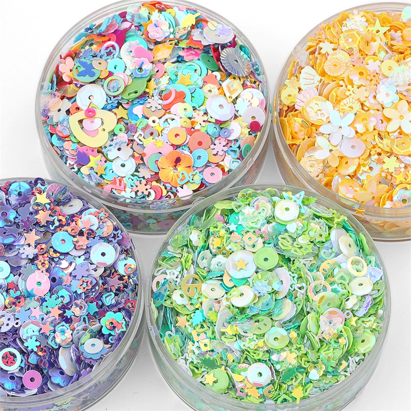 20g 3-10mm Payet Bentuk Campur Untuk Dekorasi nail art / Scrapbook DIY