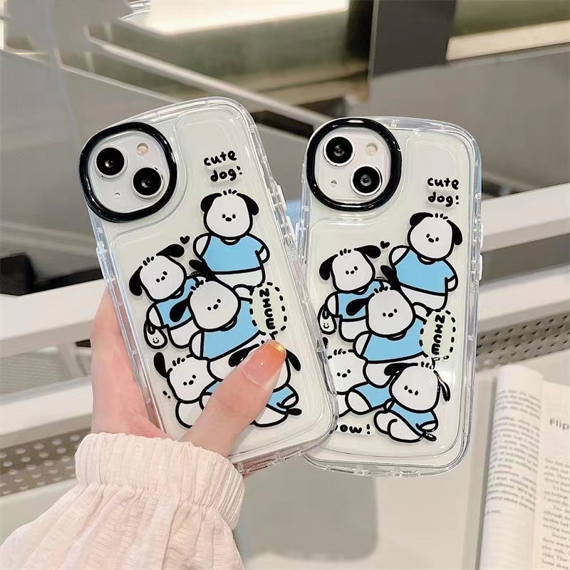 Soft Case Silikon TPU Motif Anjing Lucu Untuk IPhone 13 14 12 11 Pro XS Max X XR 8 7 6 6S Plus