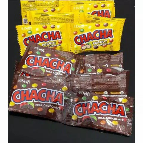 

CHACHA COKLAT &PEANUT 7GRAM ISI 20 PCS