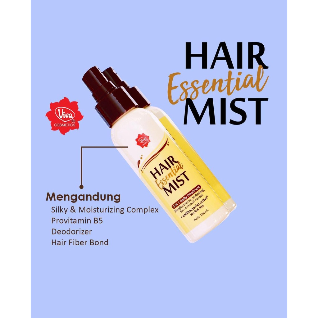 ❤️ MEMEY ❤️ VIVA Cosmetics Hair Essential Mist 100ml | Vitamin dan Pelindung Rambut