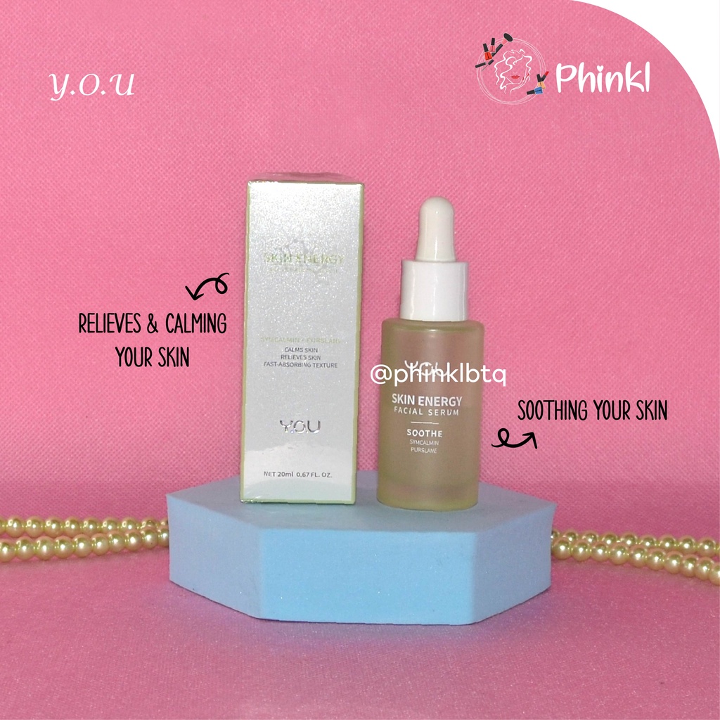 `ღ´ PHINKL `ღ´ Y.O.U  serum skin energy wajah multifungsi face mencerahkan memutihkan memperbaiki skin barrier premium