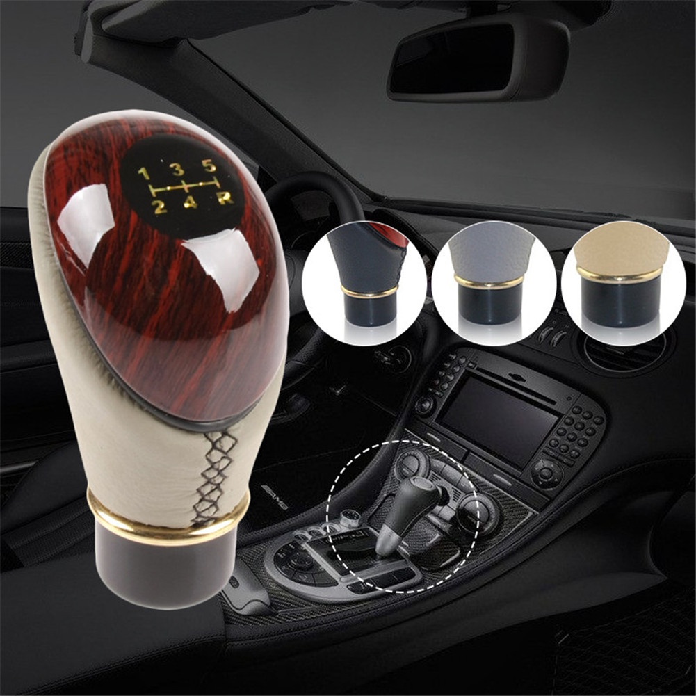 Knop Perseneling Mobil/shift Knob Manual/tuas Perseneling Mobil Variasi/knob Perseneling Mobil/Shift Knob Universal Knop Gear Knob Kayu Type R Tuas Gigi Perseneling Transmisi Mobil Manual