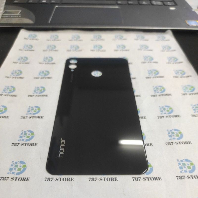 BACKGLASS HONOR 8X JSN+L22 BLACK ORIGINAL BEKAS