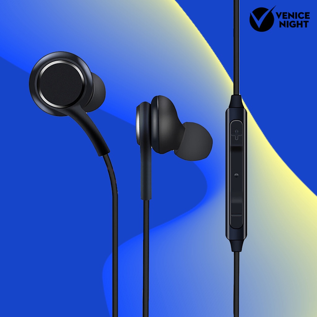 (VNEP) (Berkabel) S8 Plus Earphone Efek Suara Bagus Tahan Air Ergonomis 3.5mm Gaming Stereo Earbud untuk Panggilan