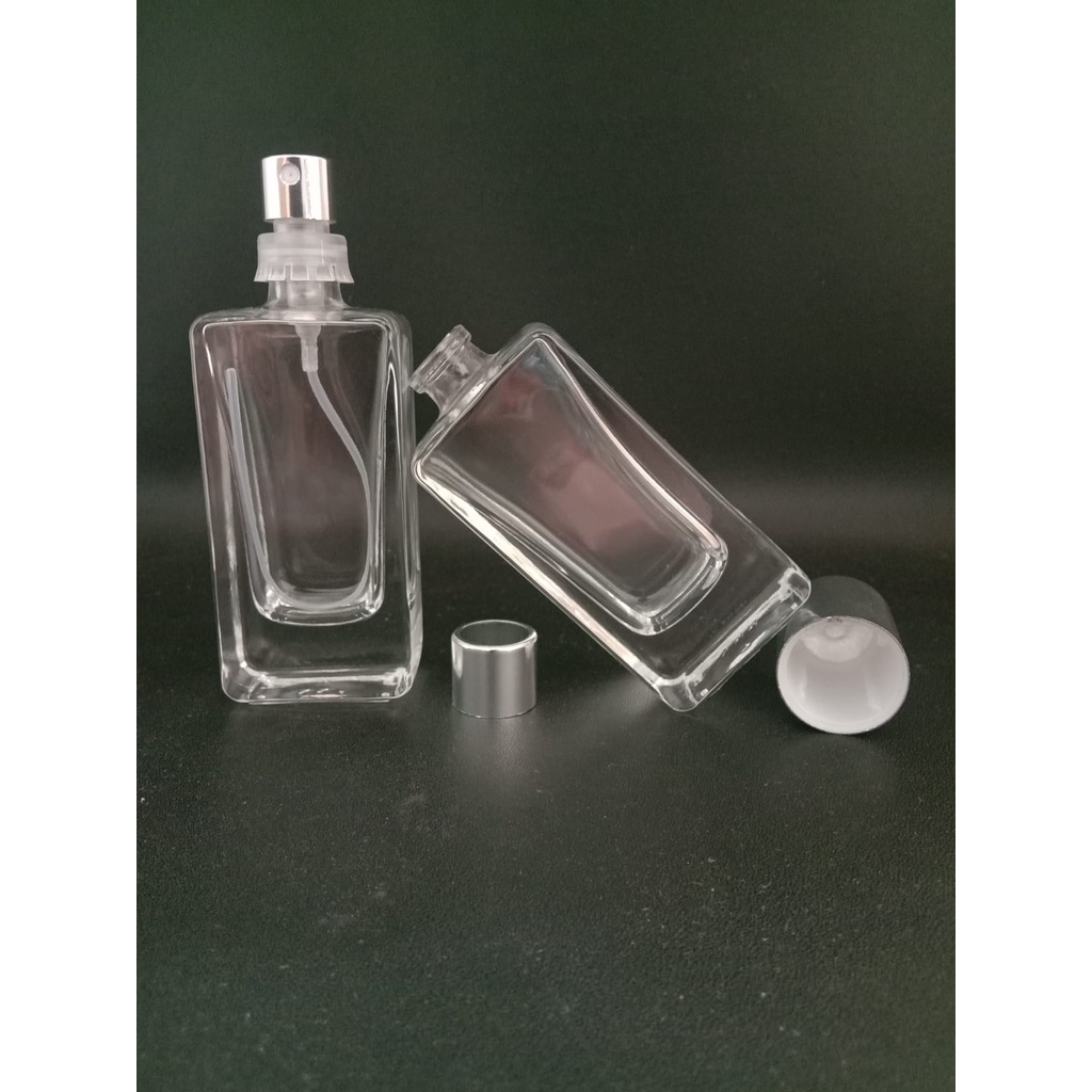 Botol parfum V32652 30ml easypump silver tutup silver mini per pcs