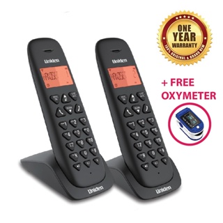 Telepon Cordless Uniden AT3102-2 Black 1,8 Ghz Wireless Phone 2 Handset