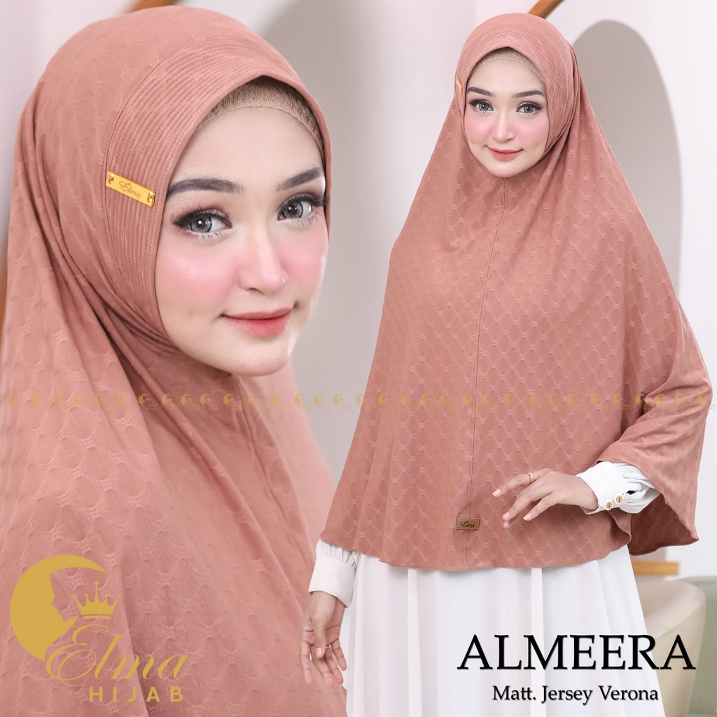Hijab Instan Jumbo Almeera  Bahan Jersey Verona By Elma Hijab