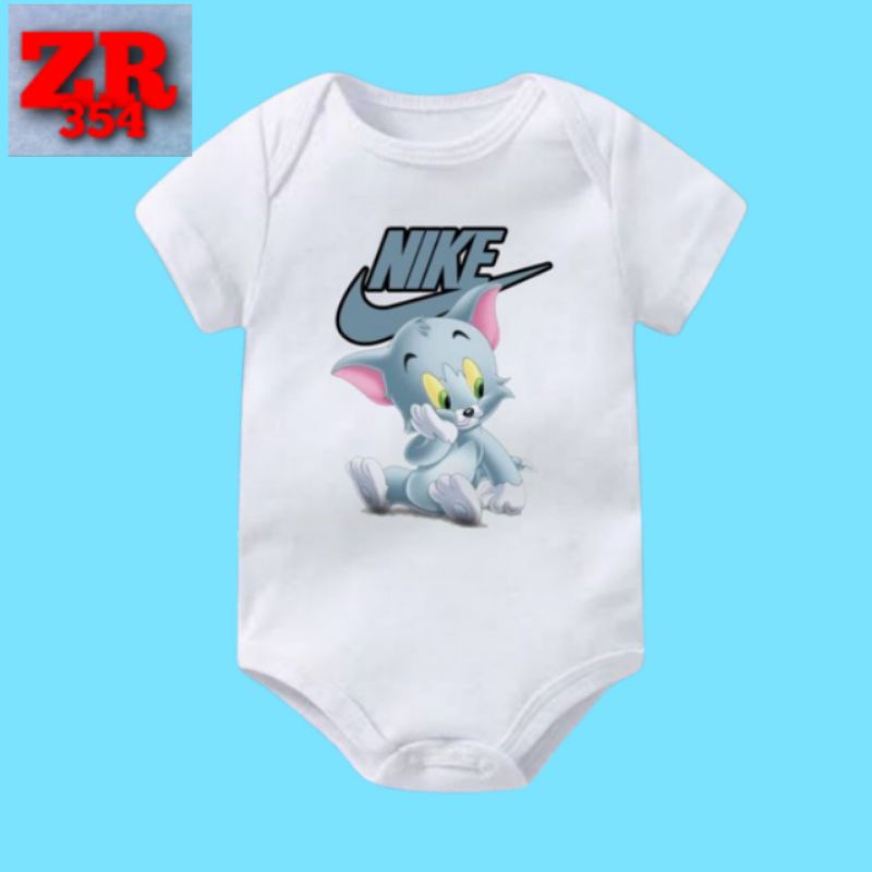 JUMPER BAYI TOM AND JERRY NIKE KAOS BAJU BAYI USIA 0 - 12 BULAN SAMPAI 1 TAHUN BABY KIDS NEWBORN UMU
