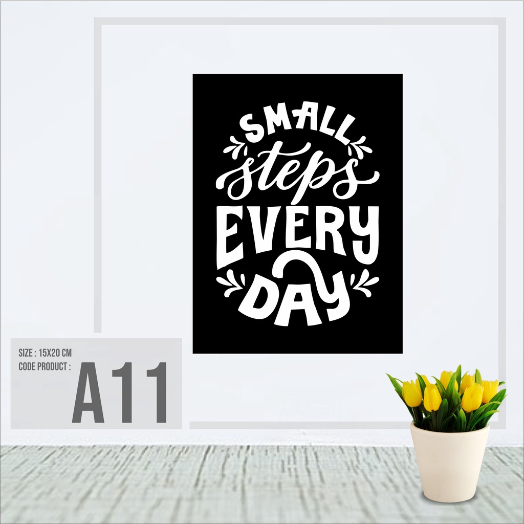 Hiasan Dinding Quotes / Poster Kayu