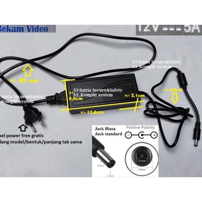POWER SUPPLY 5A / 12V ( POWER SUPPLY ADAPTOR 12V5A )
