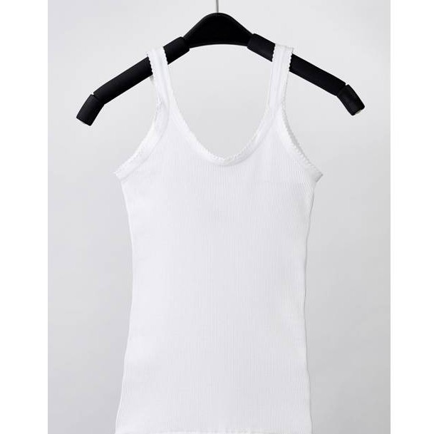 Ningrum Pakaian Dalam Wanita Poly Tank Top / Singlet / Kaos Dalam Wanita Cewe Wanita 623 Size S, M, L | Dalaman Wanita Kaos Kutang Bahan Katun 100% Original - 2509