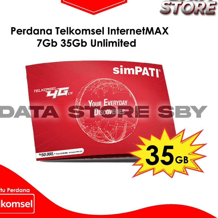 Harga Termurah Perdana Telkomsel InternetMAX 7GB 35GB Unlimited