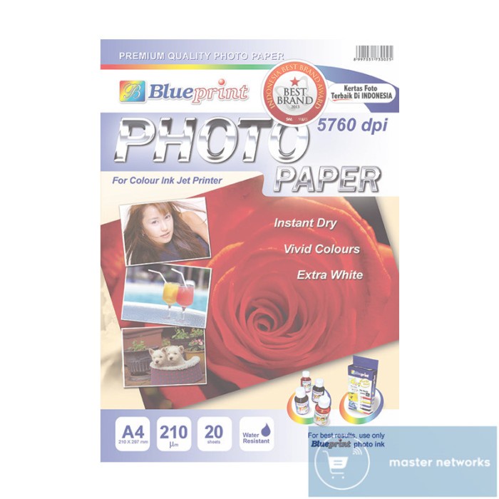 

Blueprint BP-GPA4210 Photo Paper A4 isi 20 Lembar Kertas Foto Mawar