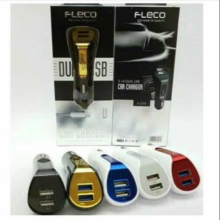 SAVER MOBIL FLECO F-019 Adaptor Batok Kepala Car Charger Fast Charging Premium Quality