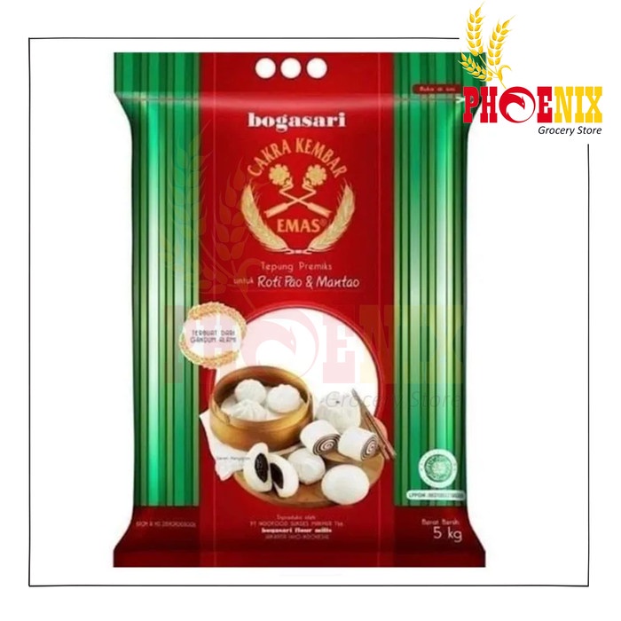 

Tepung Terigu Cakra Kembar Emas Pao 5 Kg