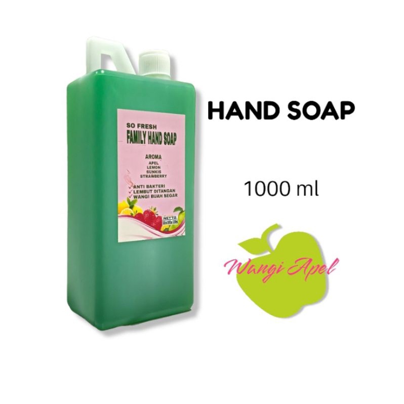SABUN CUCI TANGAN APEL 1 L (SO FRESH FAMILY HAND SOAP)