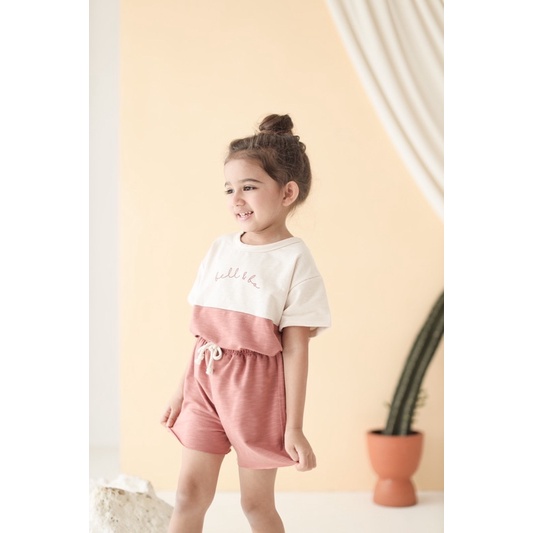 ASRA OVERSIZE SET BELL &amp; BO / SETELAN ANAK UNISEX BOY &amp; GIRL